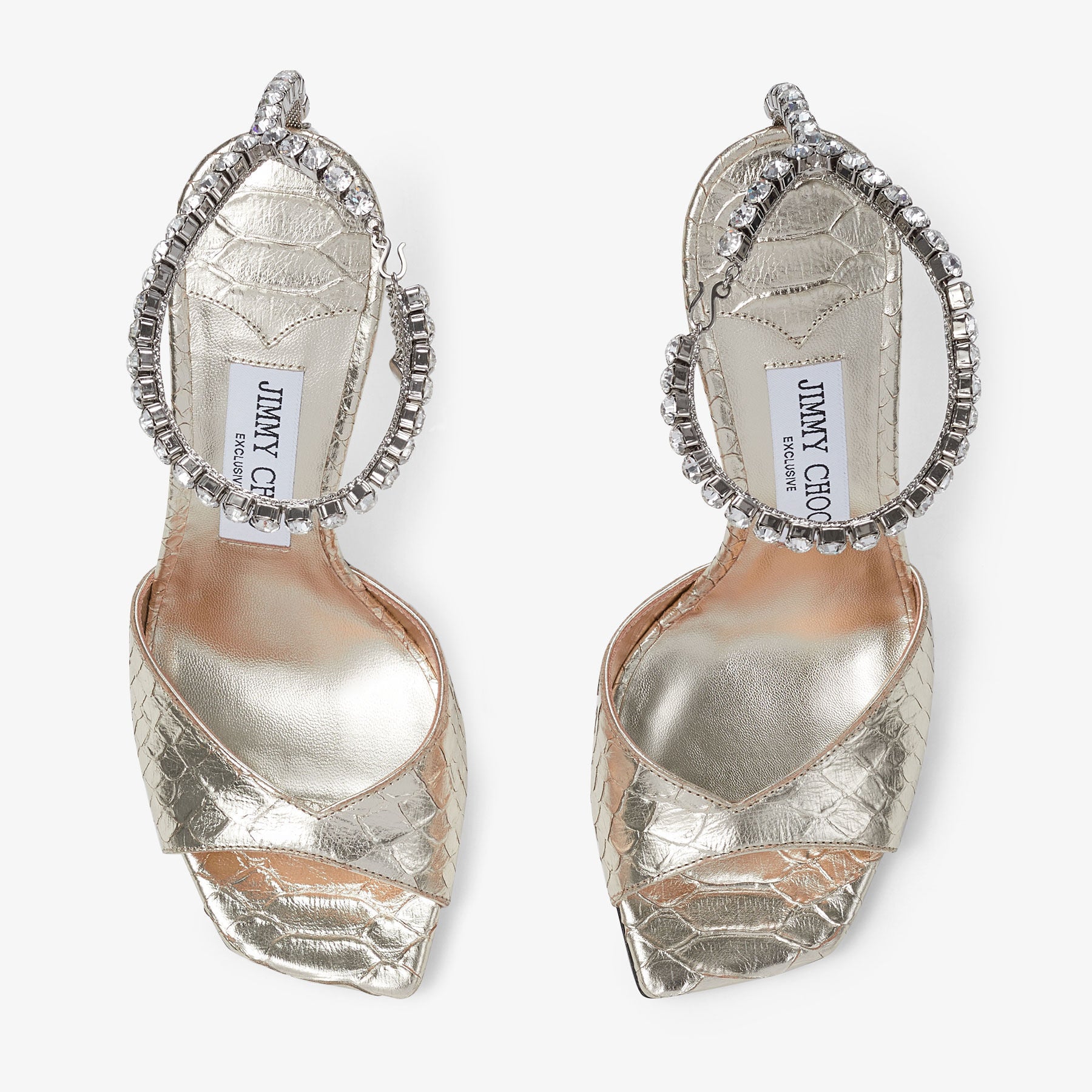 ZNO STOCK 0 / Reco 280 CHAMPAGNE/CRYSTAL Sandal SAEDA SANDAL 100