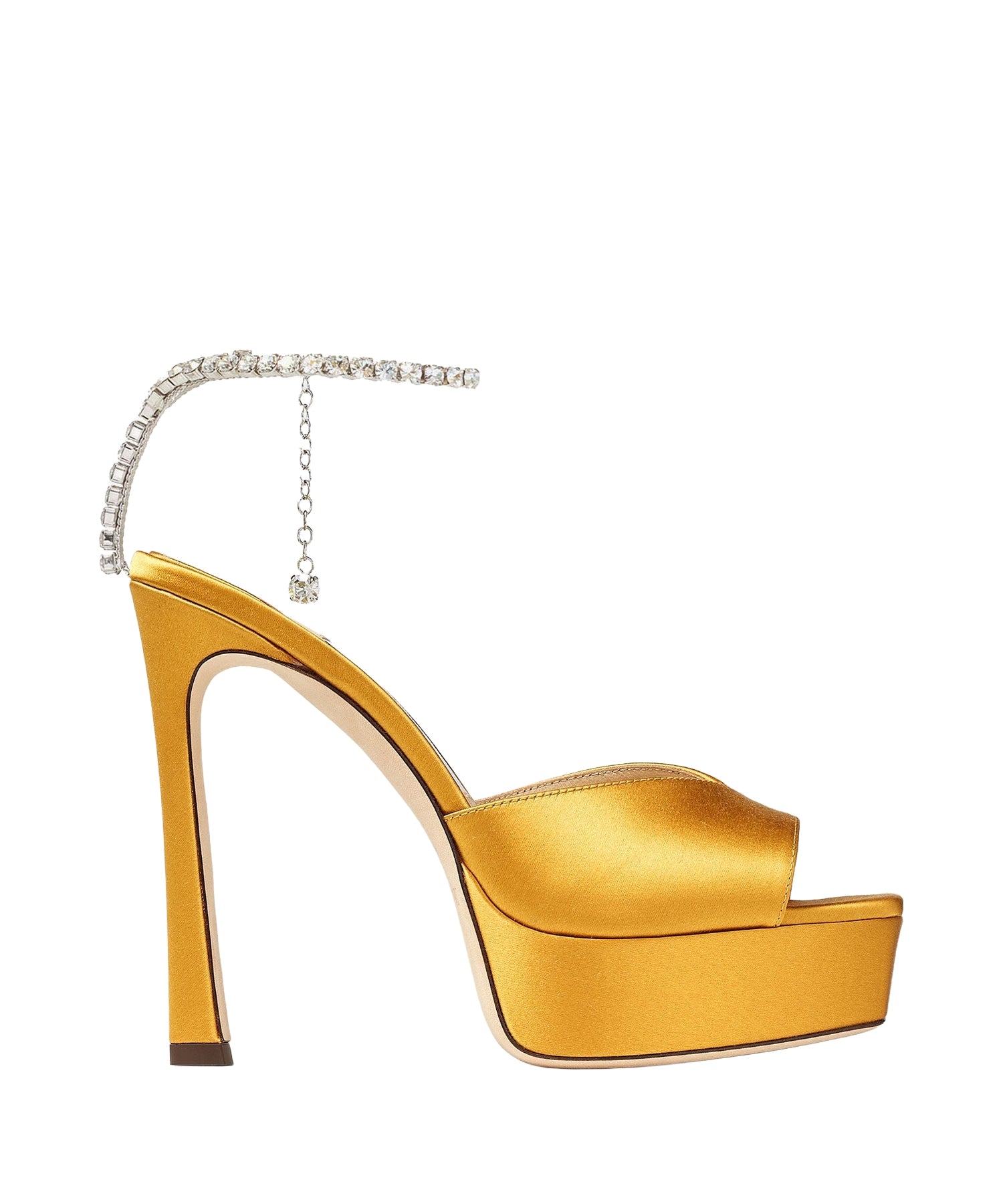 Sandales Saeda à plateforme 125 en satin - Sunflower & Crystal