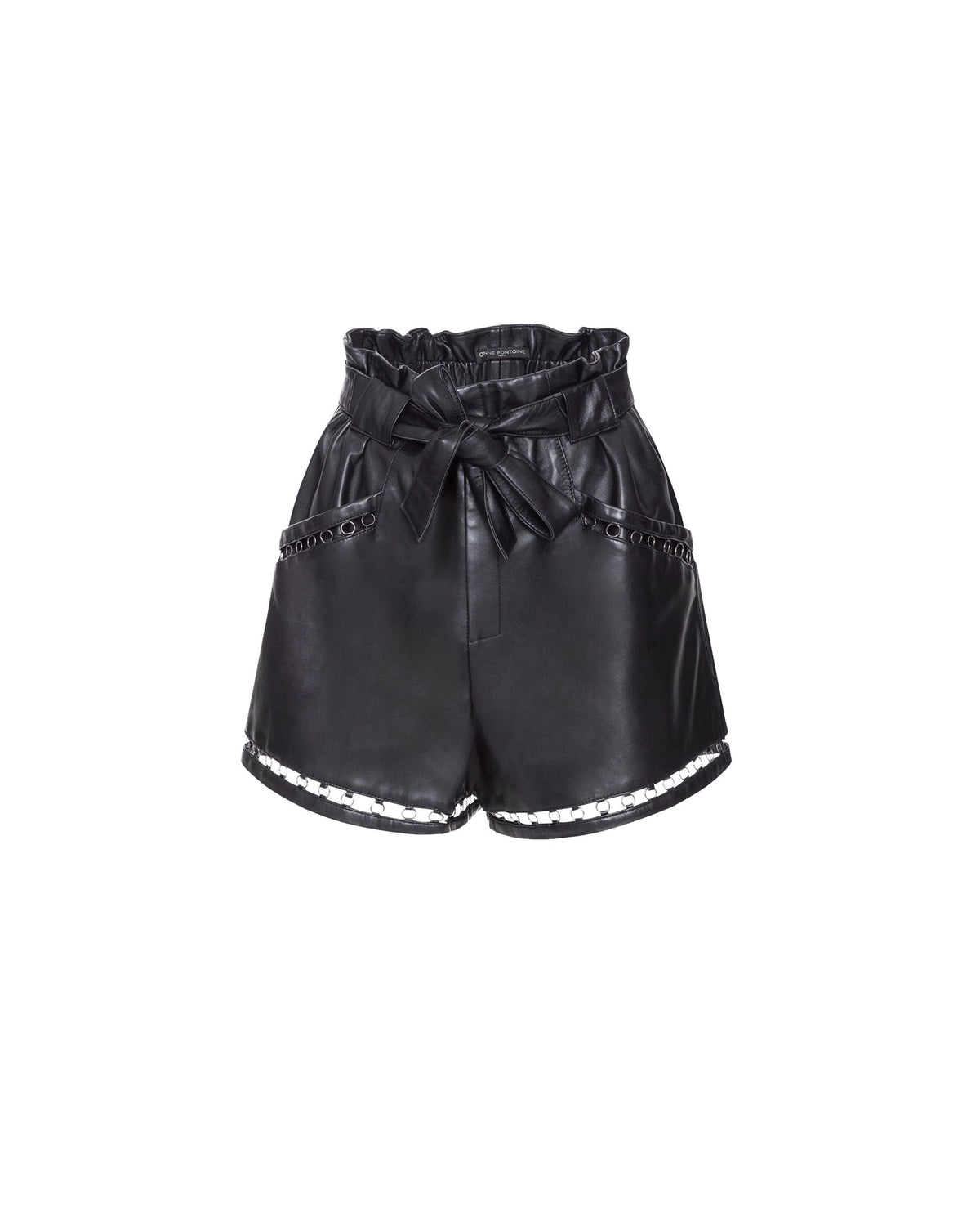 Short Sael en cuir - Black