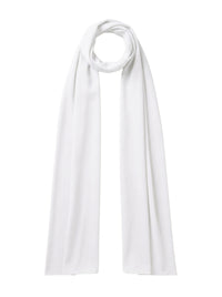 Foulard long satinée - White Allyssum