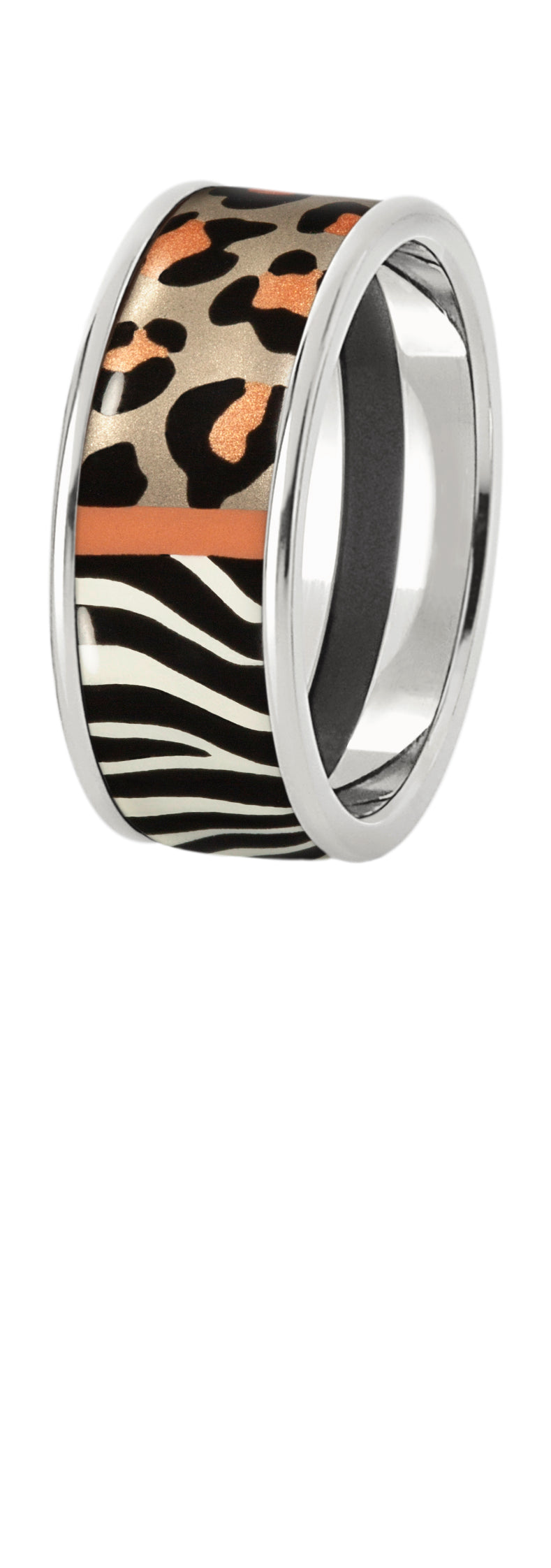 Bague Miss en émail et plaqué au rhodium - Multicolore
