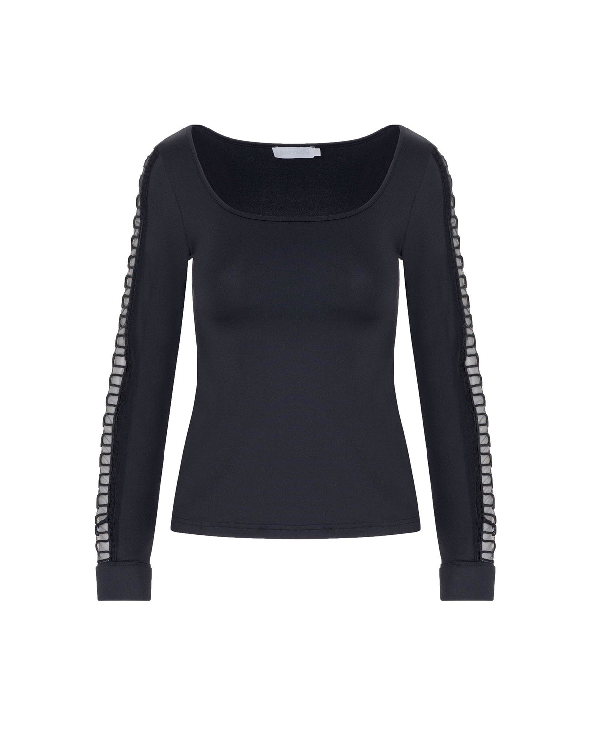 Top Saga en maille - Black