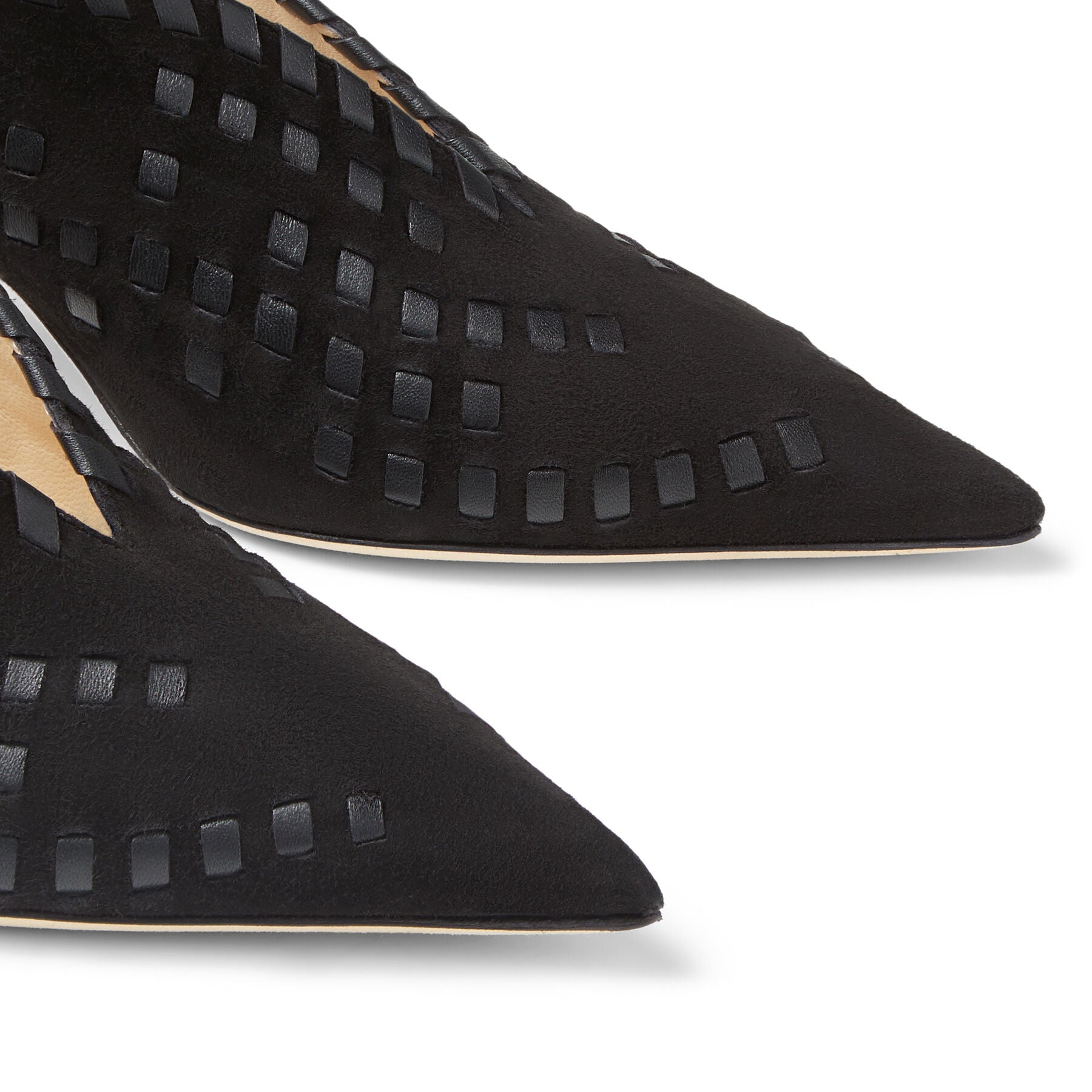 Slingbacks Saise 65 en cuir - Black Intense