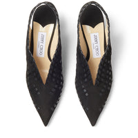 Slingbacks Saise 65 en cuir - Black Intense