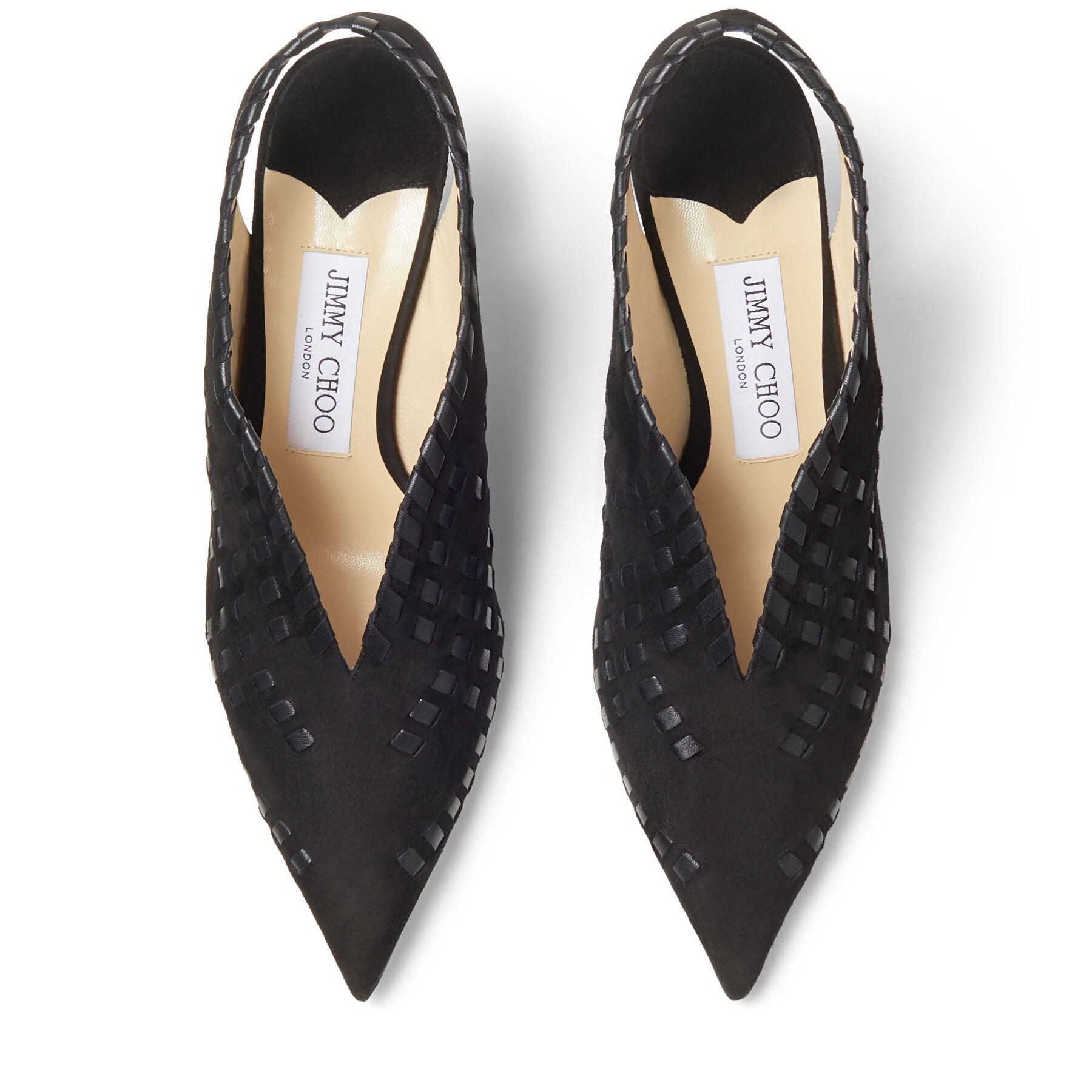 Slingbacks Saise 65 en cuir - Black Intense