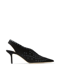 Slingbacks Saise 65 en cuir - Black Intense
