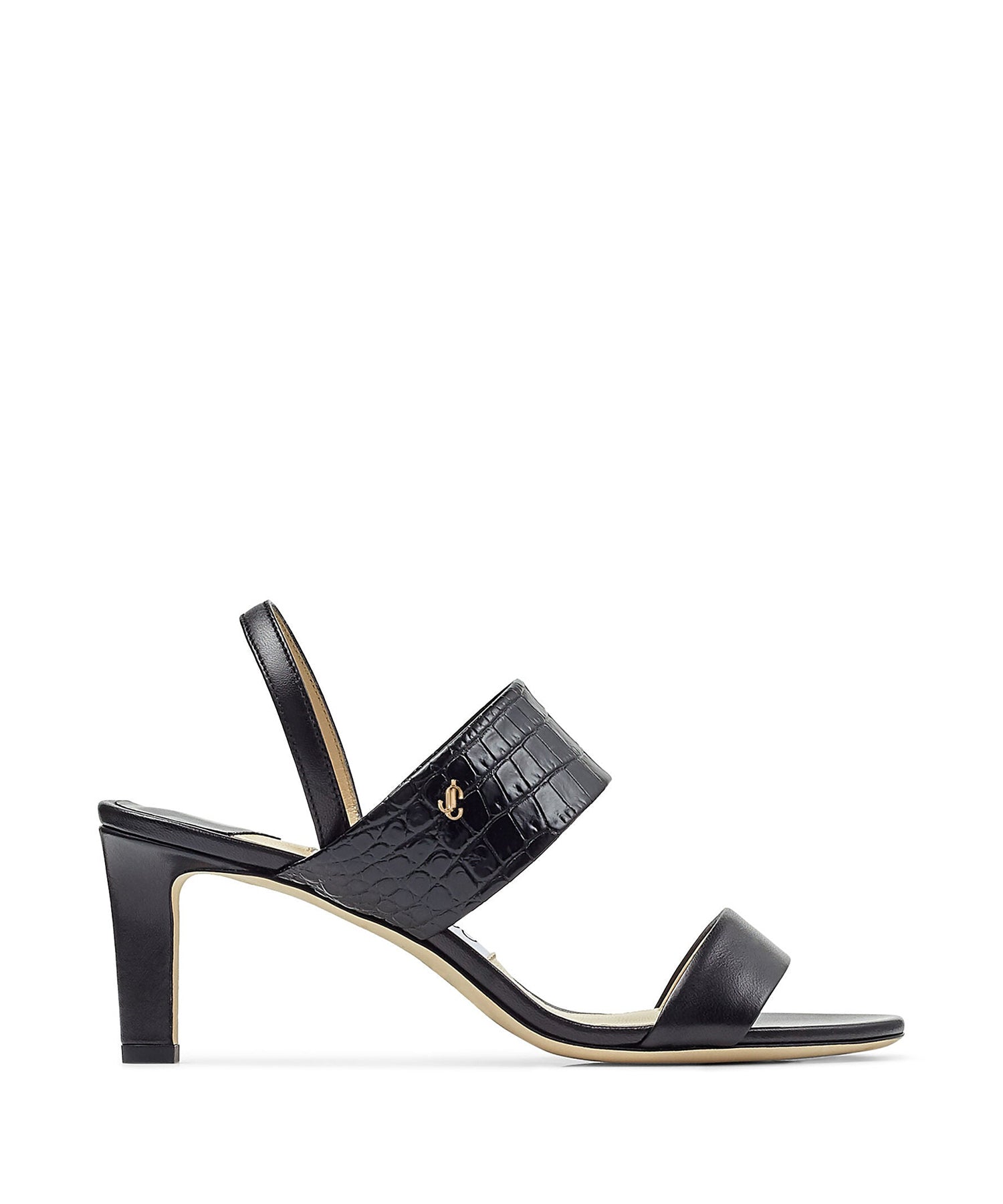 Sandales Salise 65 en cuir - Black Intense