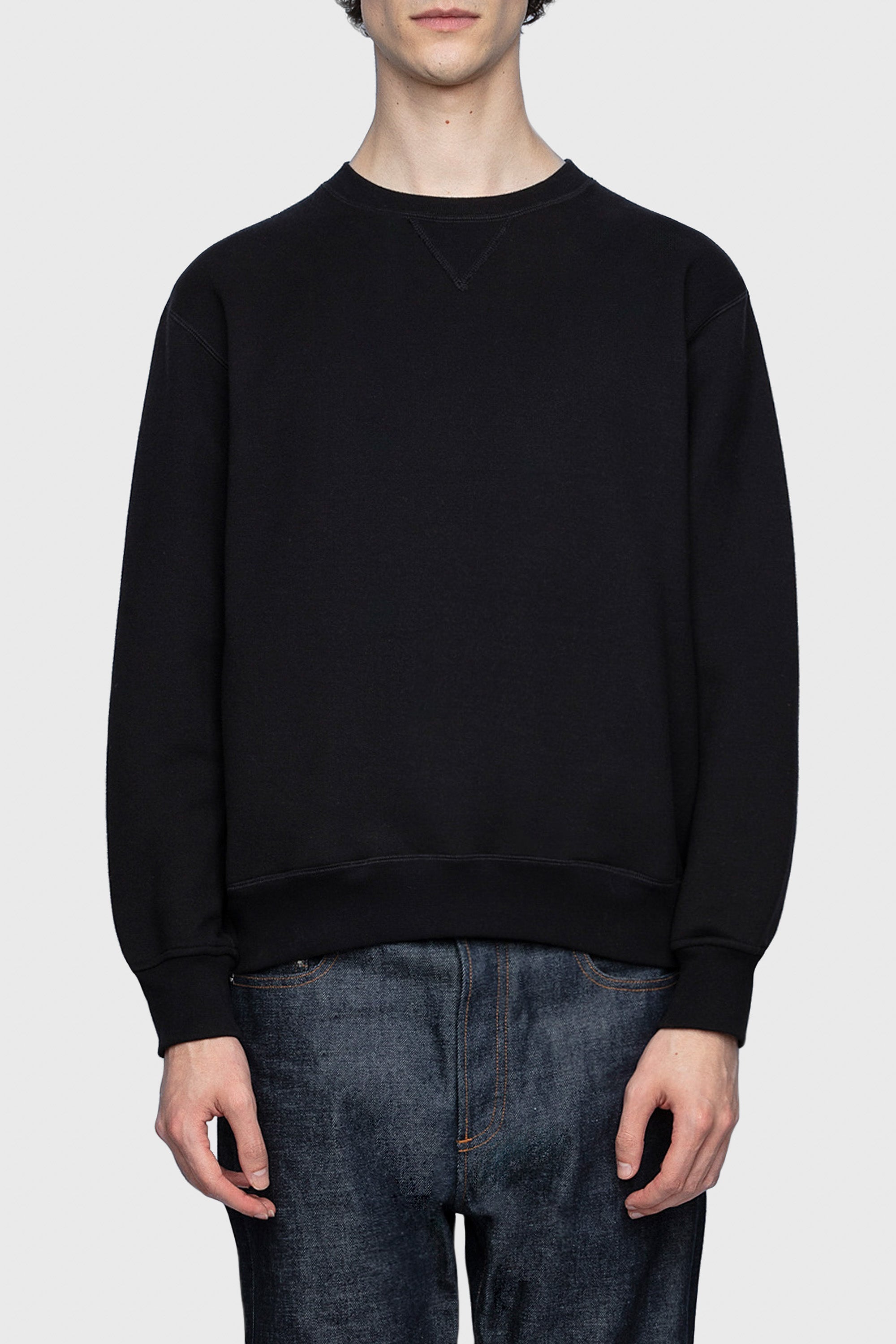 Sweatshirt unisexe Sam en coton - Noir & Lait