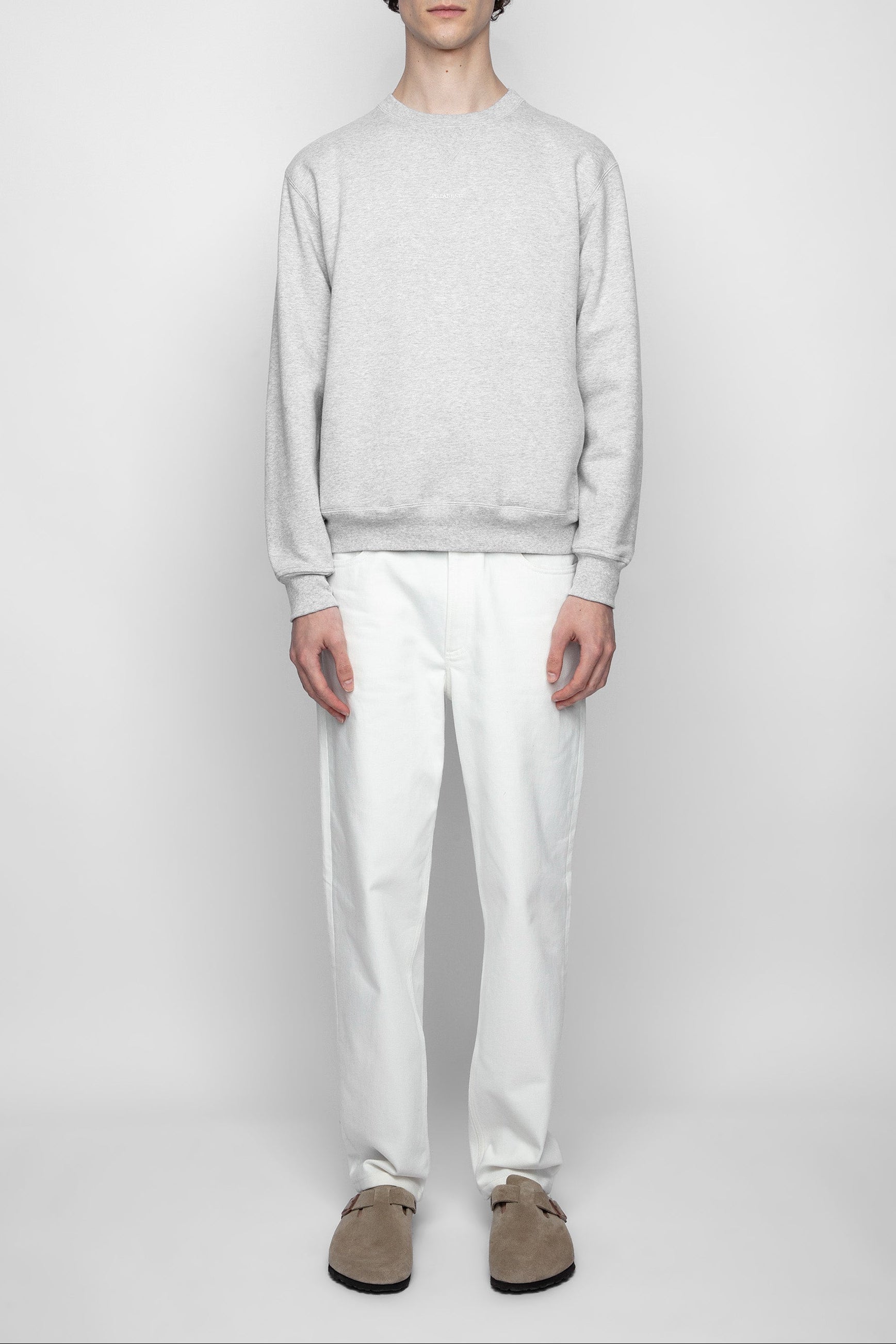 Sweatshirt unisexe Sam en coton - Gris Chine Clair