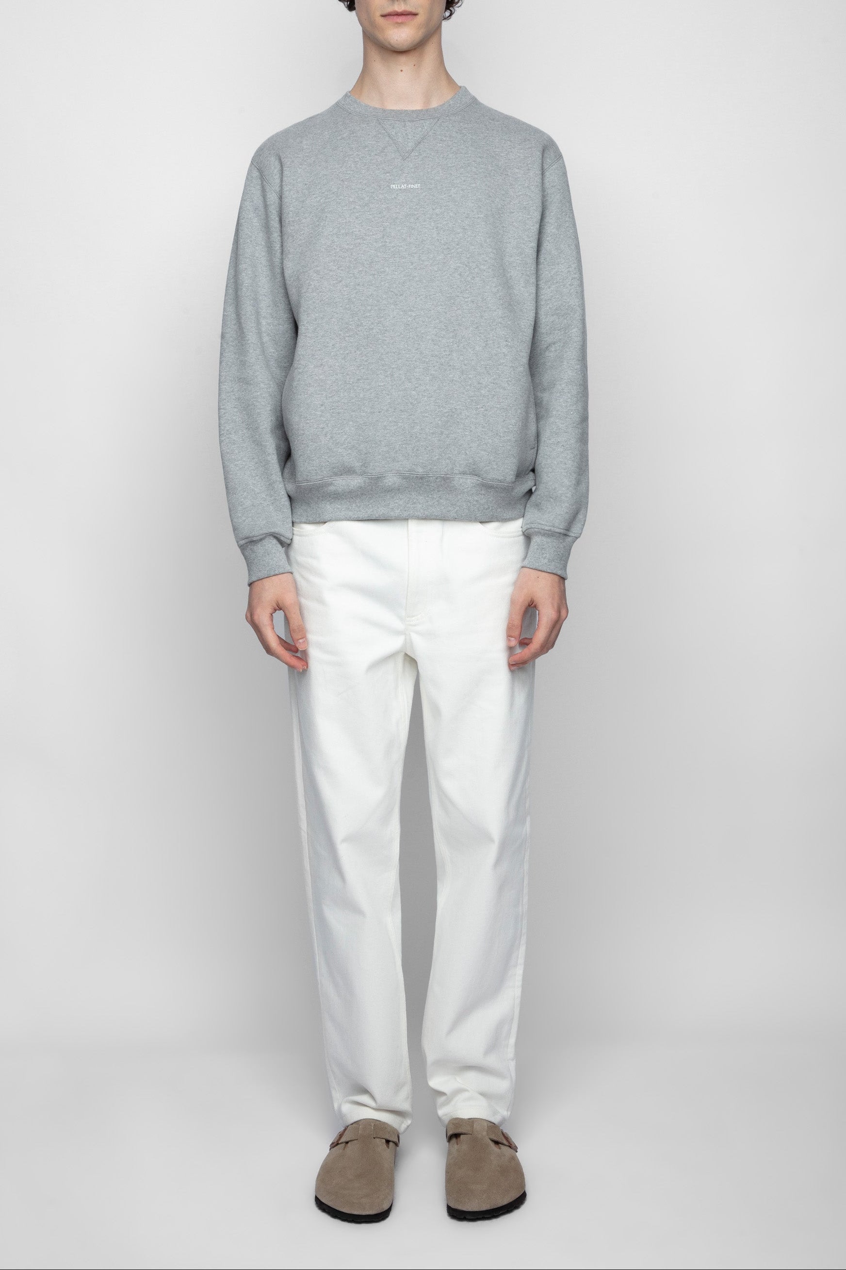 Sweatshirt unisexe Sam en coton - Gris Moyen Chine