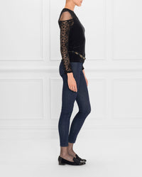 Top Sancy en dentelle - Black