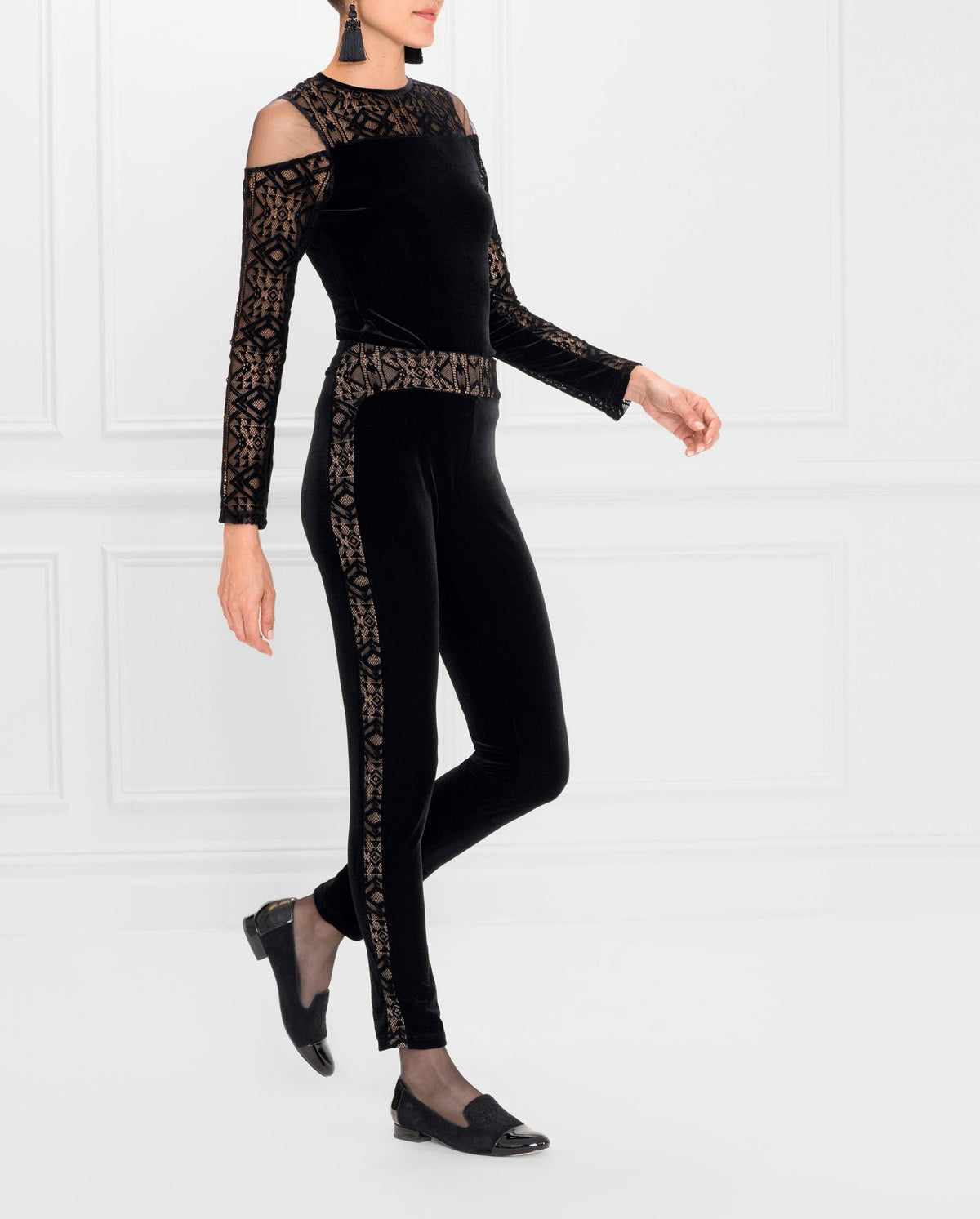Top Sancy en dentelle - Black