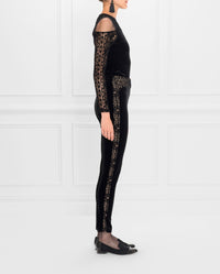 Top Sancy en dentelle - Black