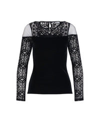 Top Sancy en dentelle - Black