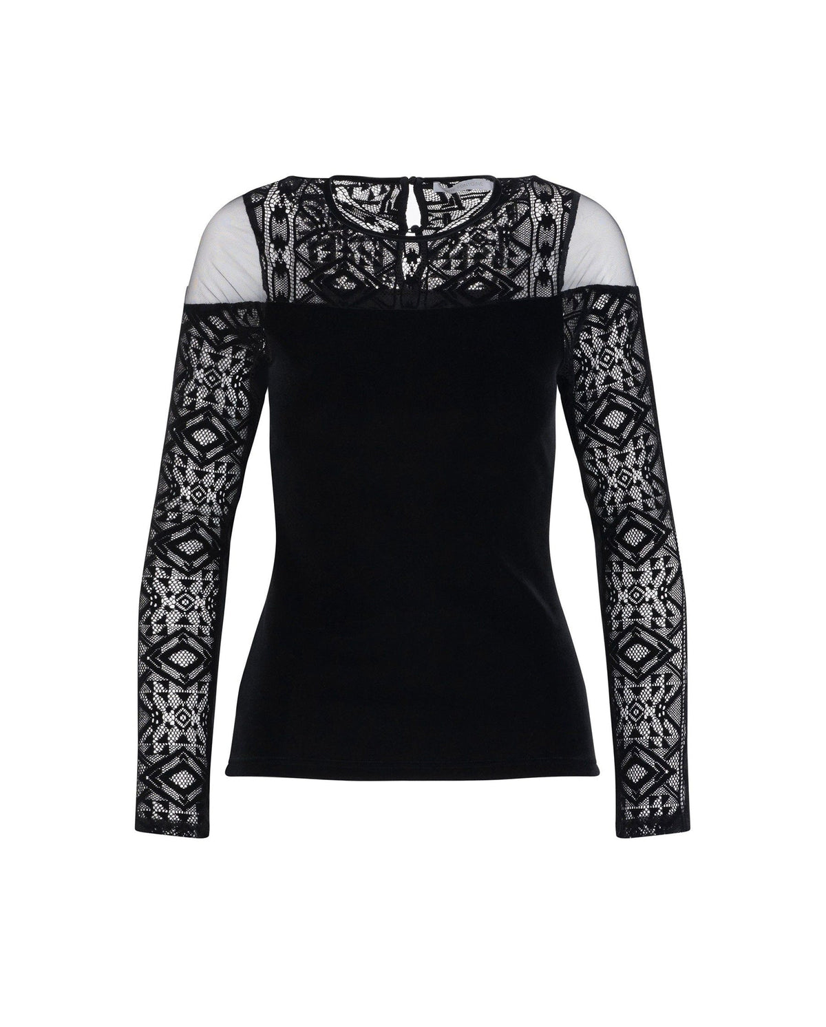 Top Sancy en dentelle - Black