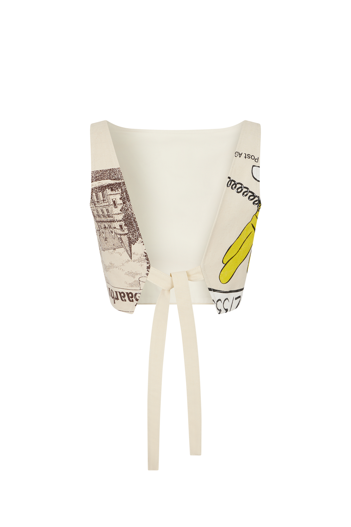 Bustier en tote bag Upcyclé - White