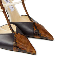 Escarpins Saoni 100 en cuir - Cuoio, Dusk & Latte