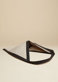 Black & Natural The Sara Tote In Natural And Black Leather - Black & Natural