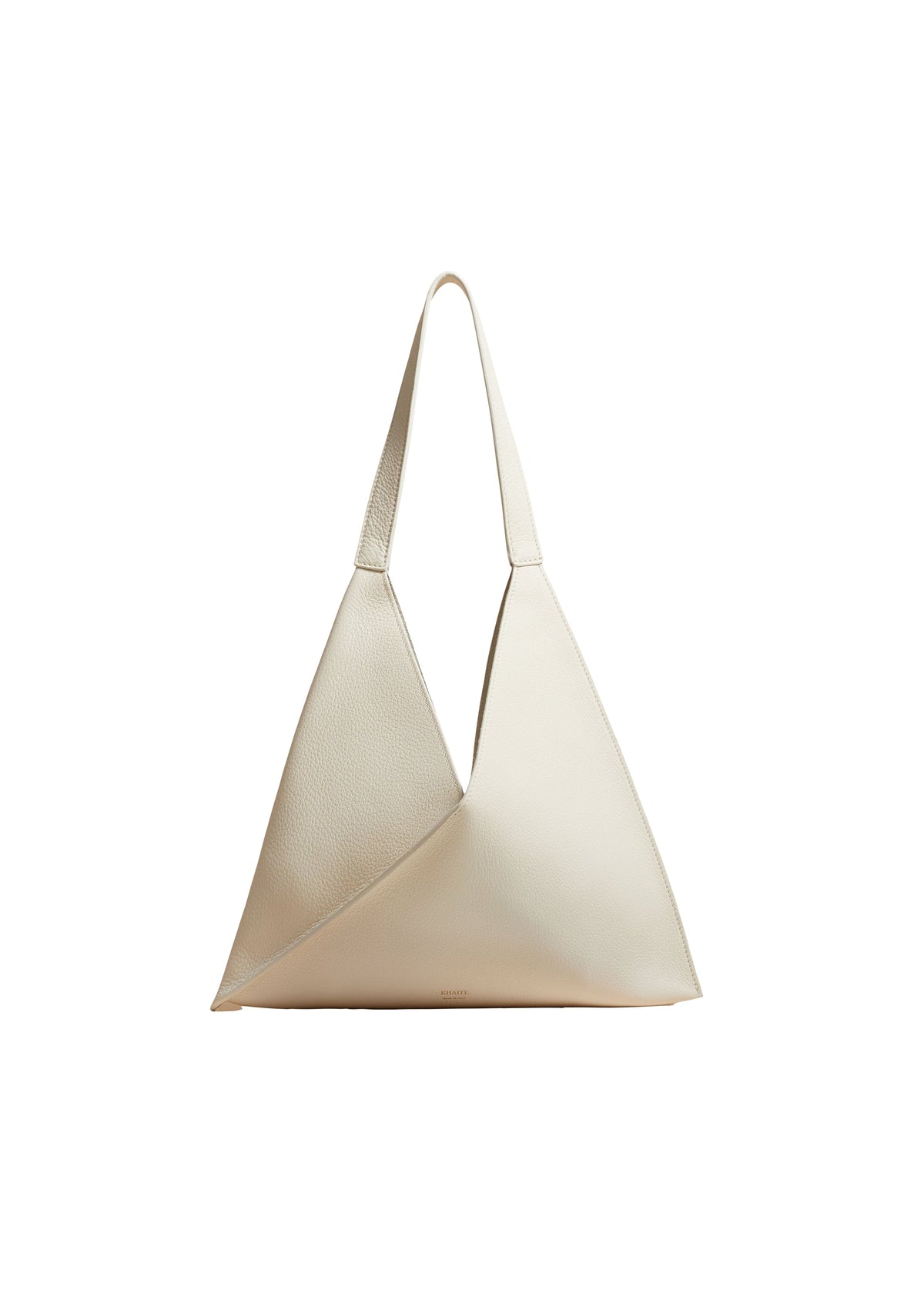 Off White The Small Sara Tote In Off-White Pebbled Leather - Off White