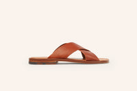 11qty NEW / Sandales SARNO SUPORTLO CUIR FLEX - Cognac