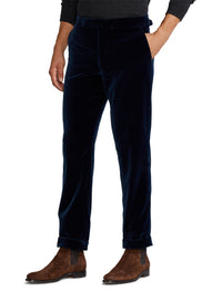 Gregory velvet dress trousers - Sapphire Blue
