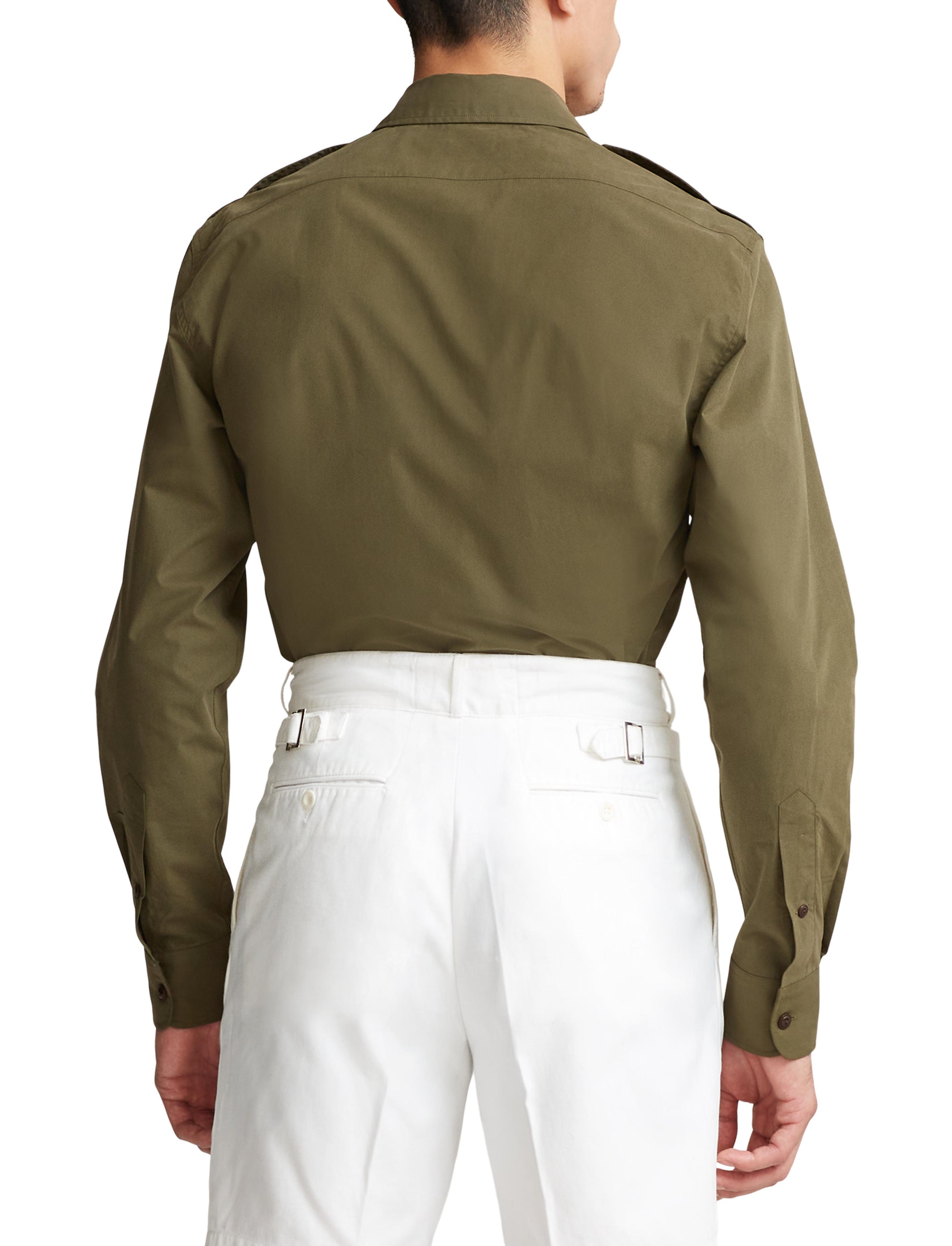 Poplin shirt - Olive Night