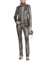 Veste Parker métallisée - Silver Chrome Foil