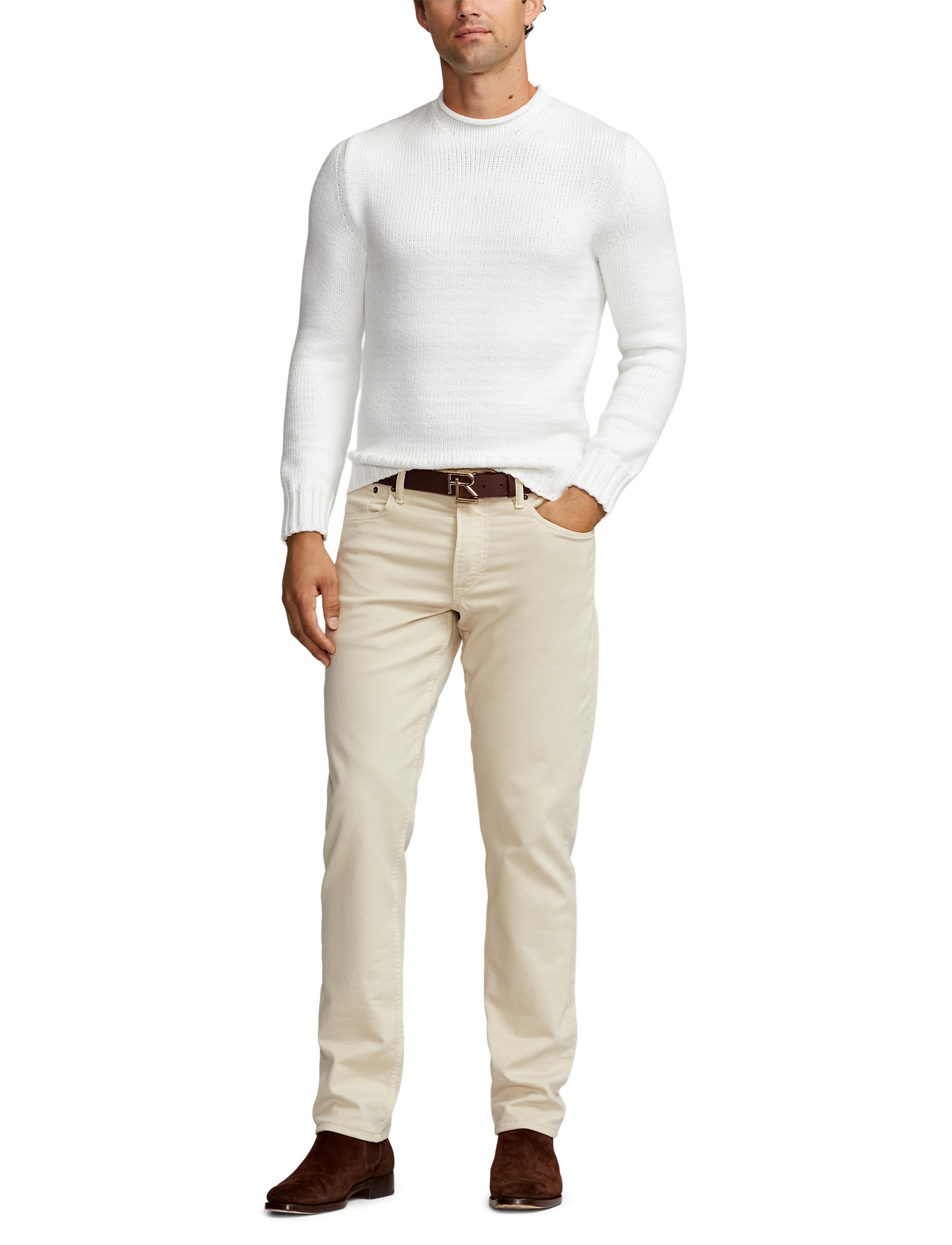 Pull en cachemire torsadé - Classic Cream