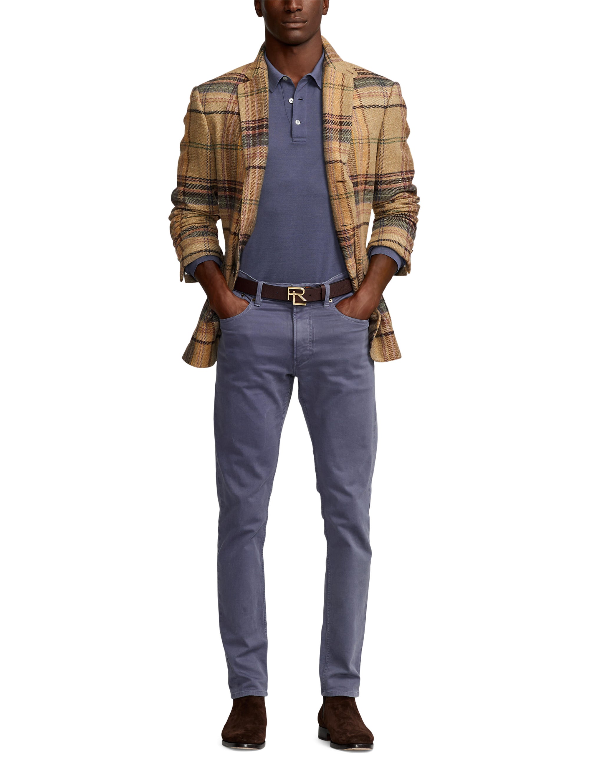 Pantalon slim en dobby stretch - Supply Blue