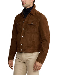 Veste Weaver en daim - Chestnut Brown