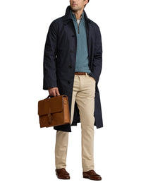 Trench-coat balmacaan rangeable en laine - Navy