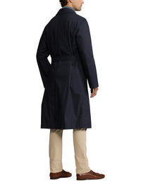 Trench-coat balmacaan rangeable en laine - Navy