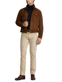 Veste Weaver en daim - Chestnut Brown