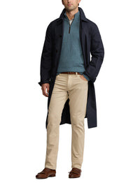 Trench-coat balmacaan rangeable en laine - Navy