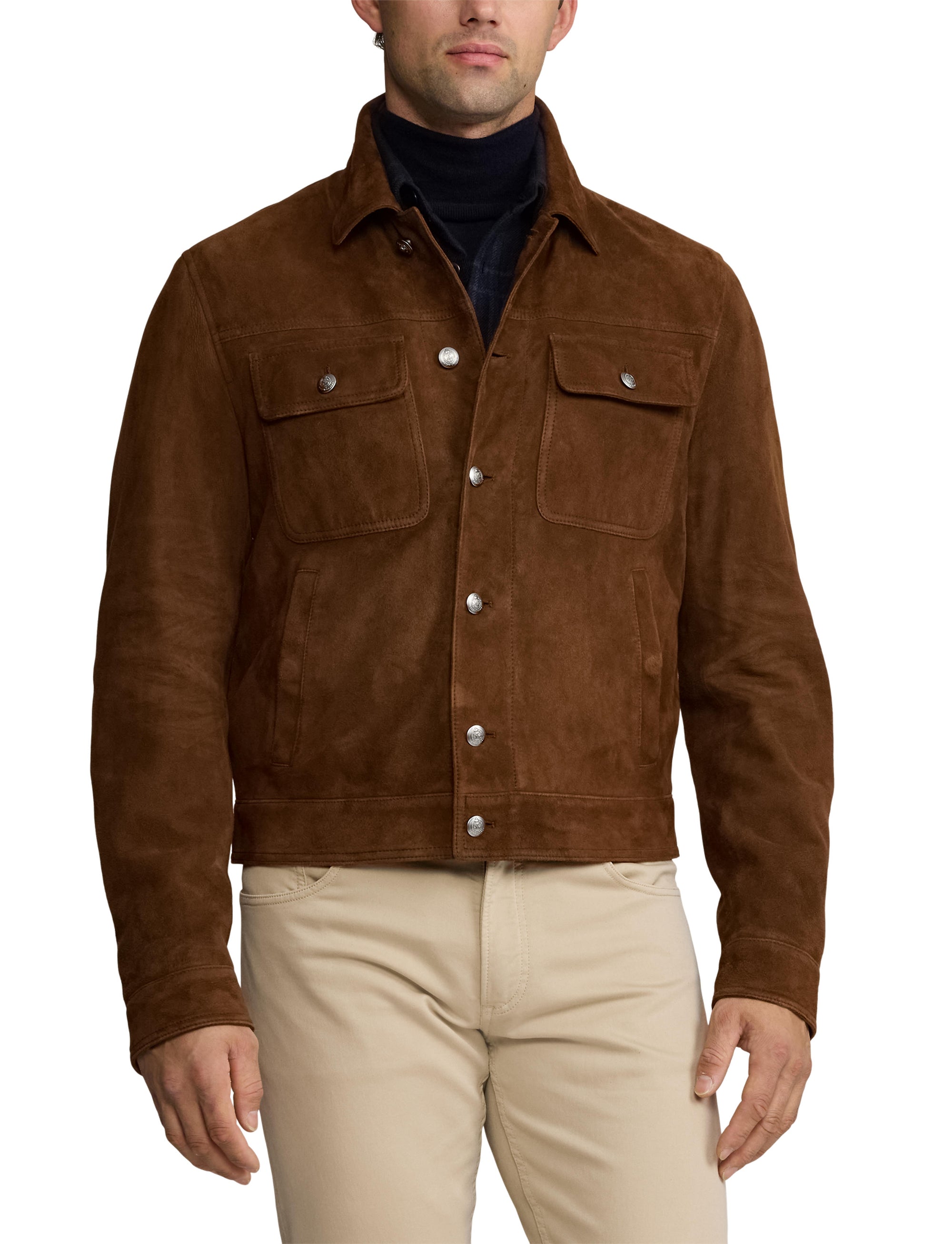 Veste Weaver en daim - Chestnut Brown