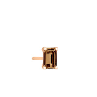 solo cocktail smoky quartz stud