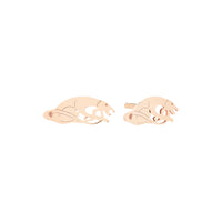 Mono boucle panthère en or rose 18 carats - Rose