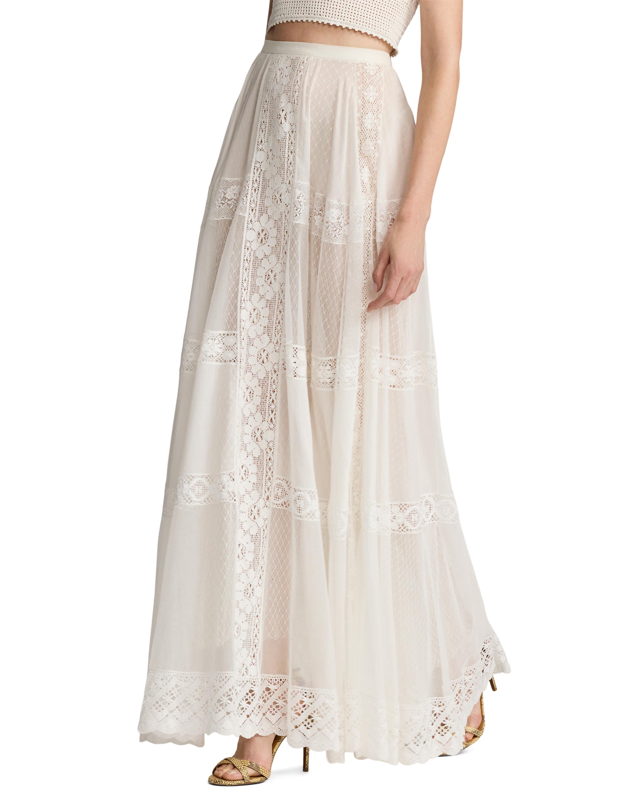Jupe Malti en soie mélangée - Cream