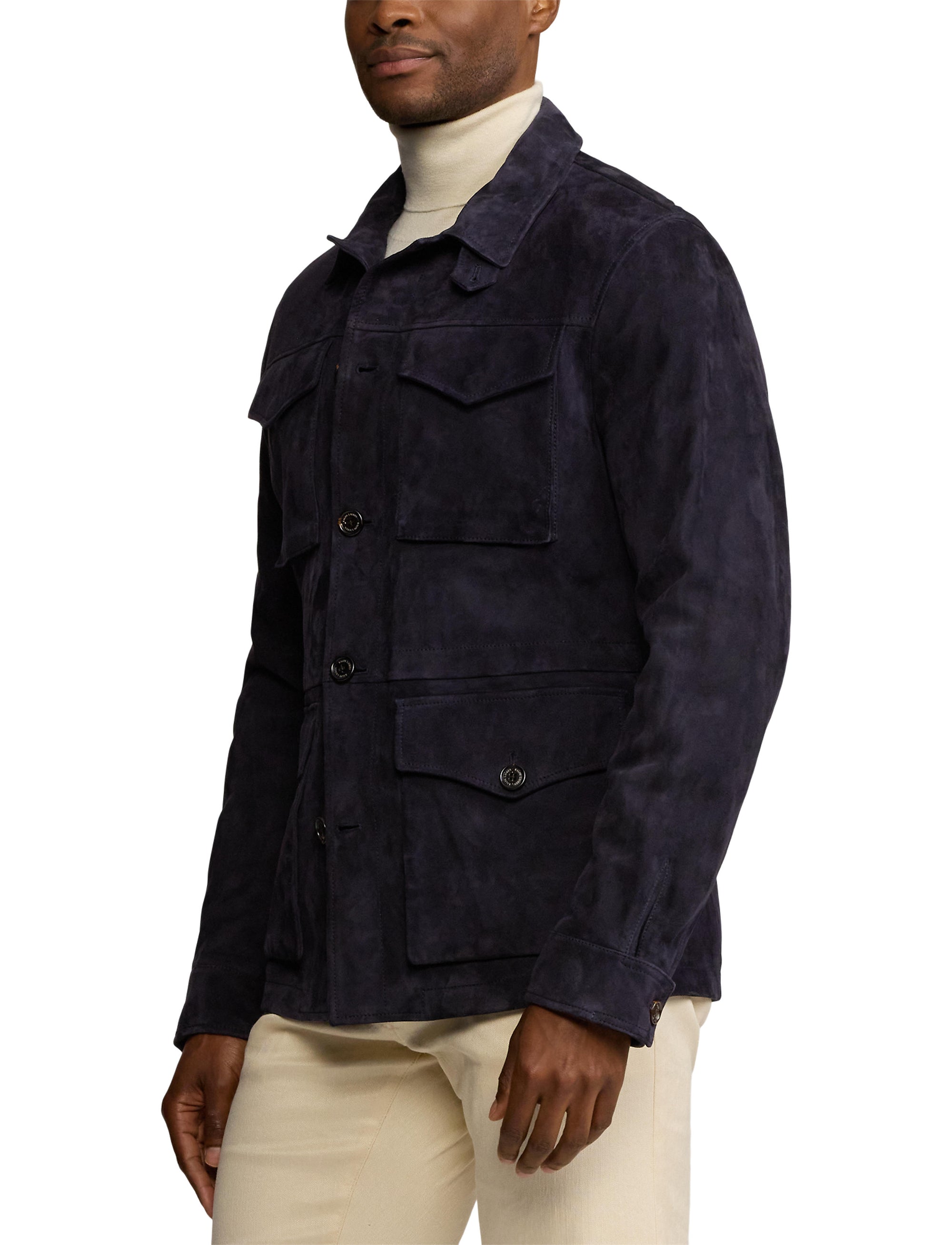 Veste de treillis Crawford en daim - Classic Chairman Navy