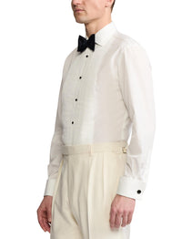 Chemise de smoking en popeline - White