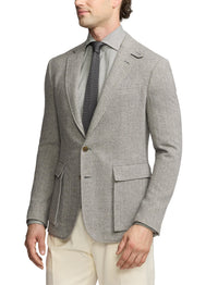 Veste Kent en cachemire - Light Grey & Multicolore