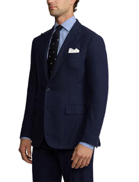 Veste Kent à chevrons en laine - Navy