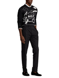 Alonzo bullion loafers in velvet - Polo Black