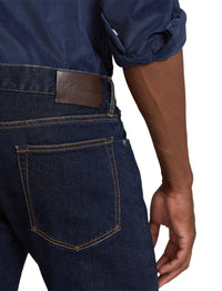 Jean slim stretch lisière selvedge - Bleu