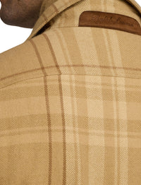 Wool tartan shirt - Camel
