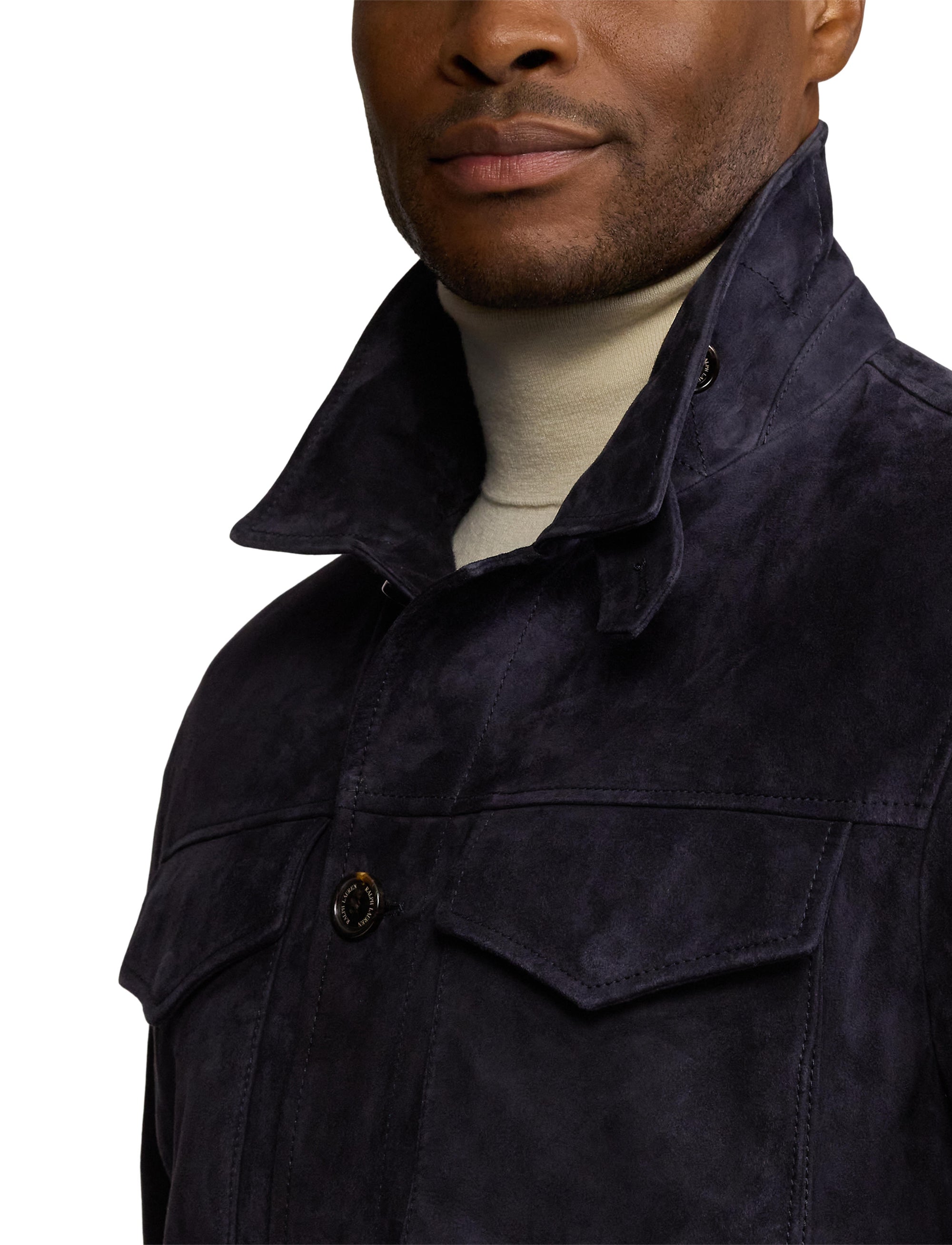 Veste de treillis Crawford en daim - Classic Chairman Navy