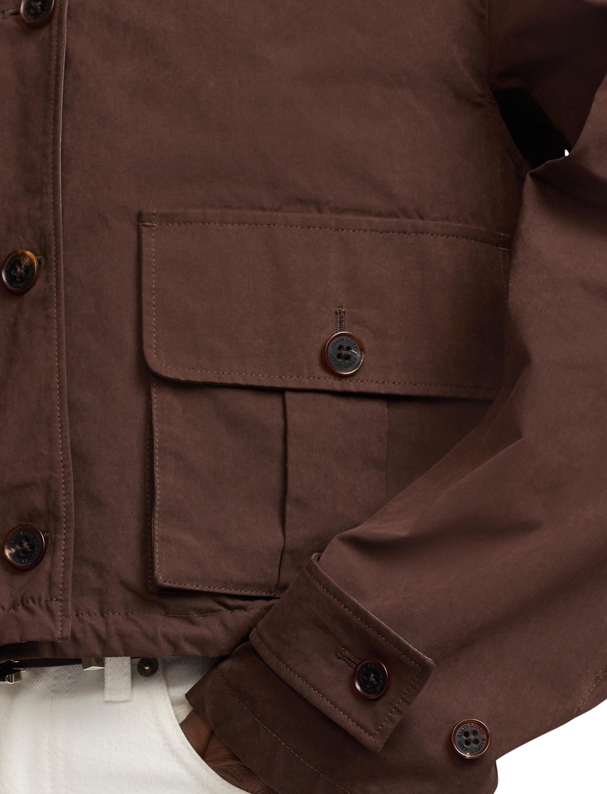 Katie cotton blend peach jacket - Mocha