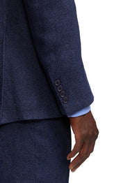 Veste Kent à chevrons en lin - Navy