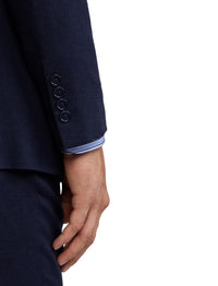 Veste Kent à chevrons en laine - Navy