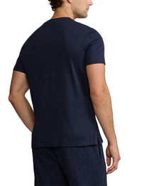 T-shirt à col rond en interlock  - Classic Chairman Navy